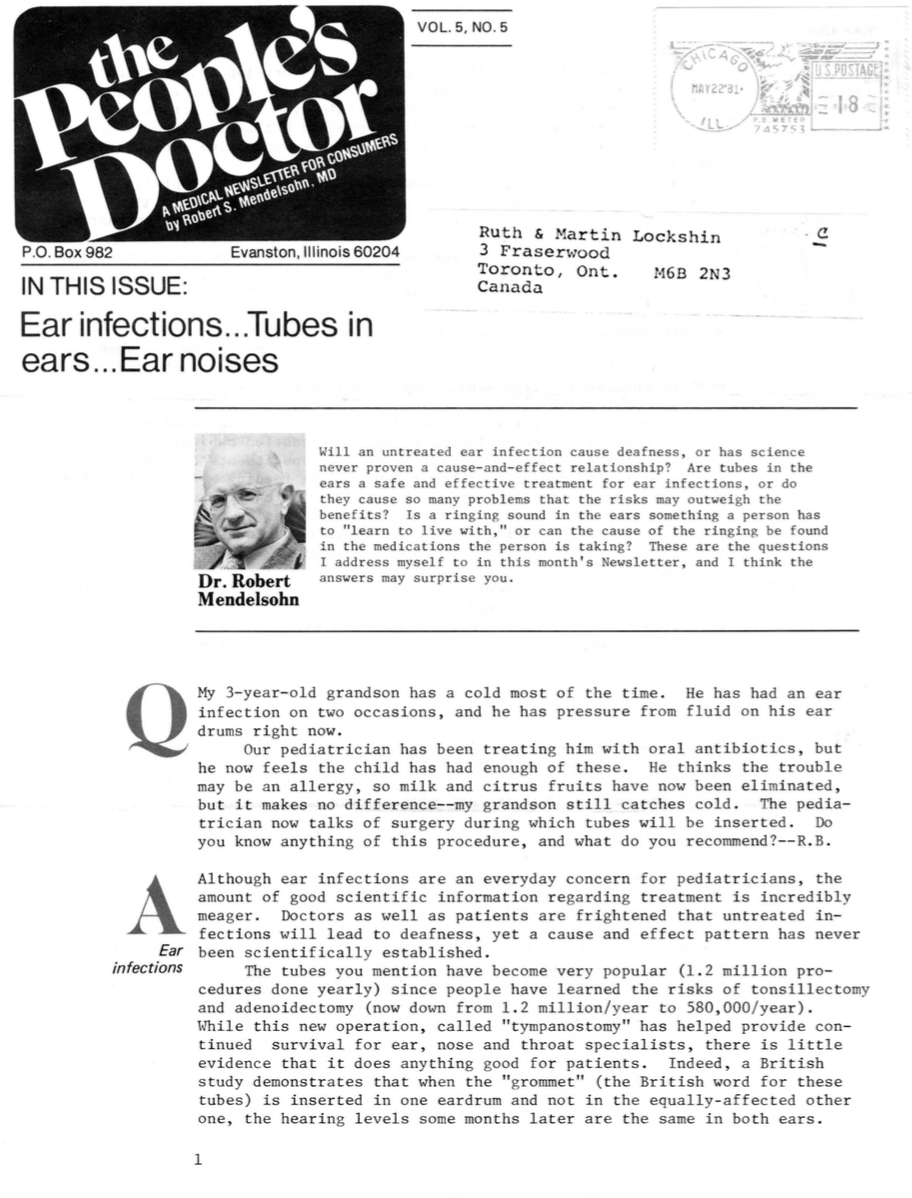 Ear infections…Tubes in ears…Ear noises