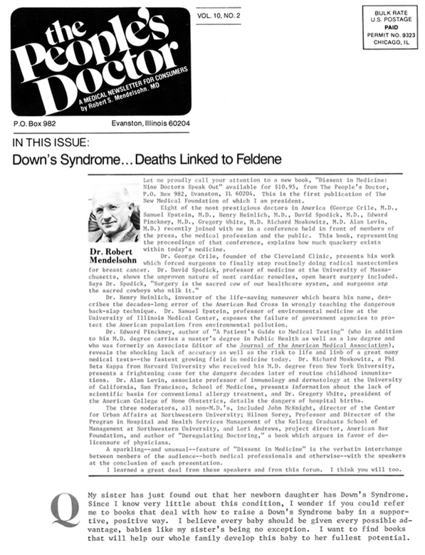 Down’s Syndrome… Deaths Linked to Feldene