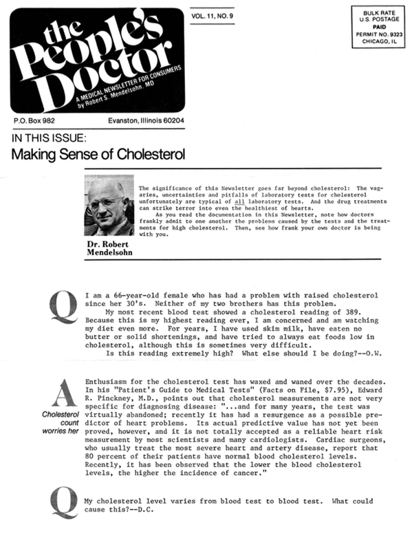 Making Sense of Cholesterol