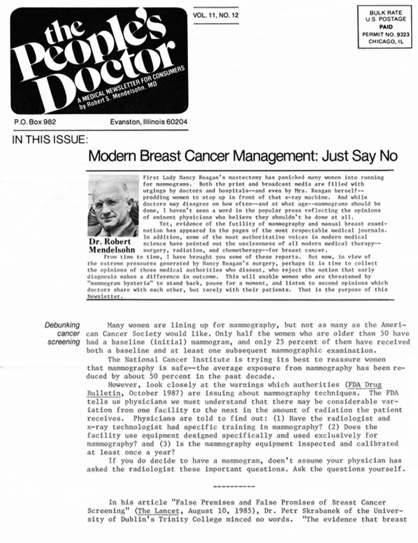 Modern Breast Cancer Management: Just Say No