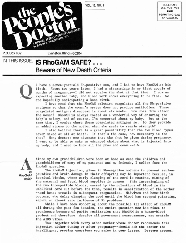 IS RHOGAM SAFE? Beware of New Death Criteria