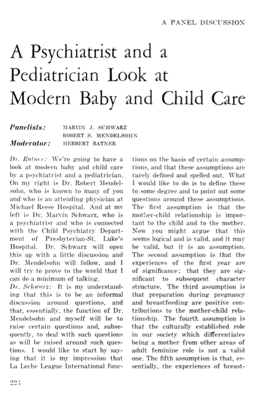 A Psychiatrist and a Pediatrician Look at Modern Baby and Child Care and The Disturbed Child: Help on the Horizon